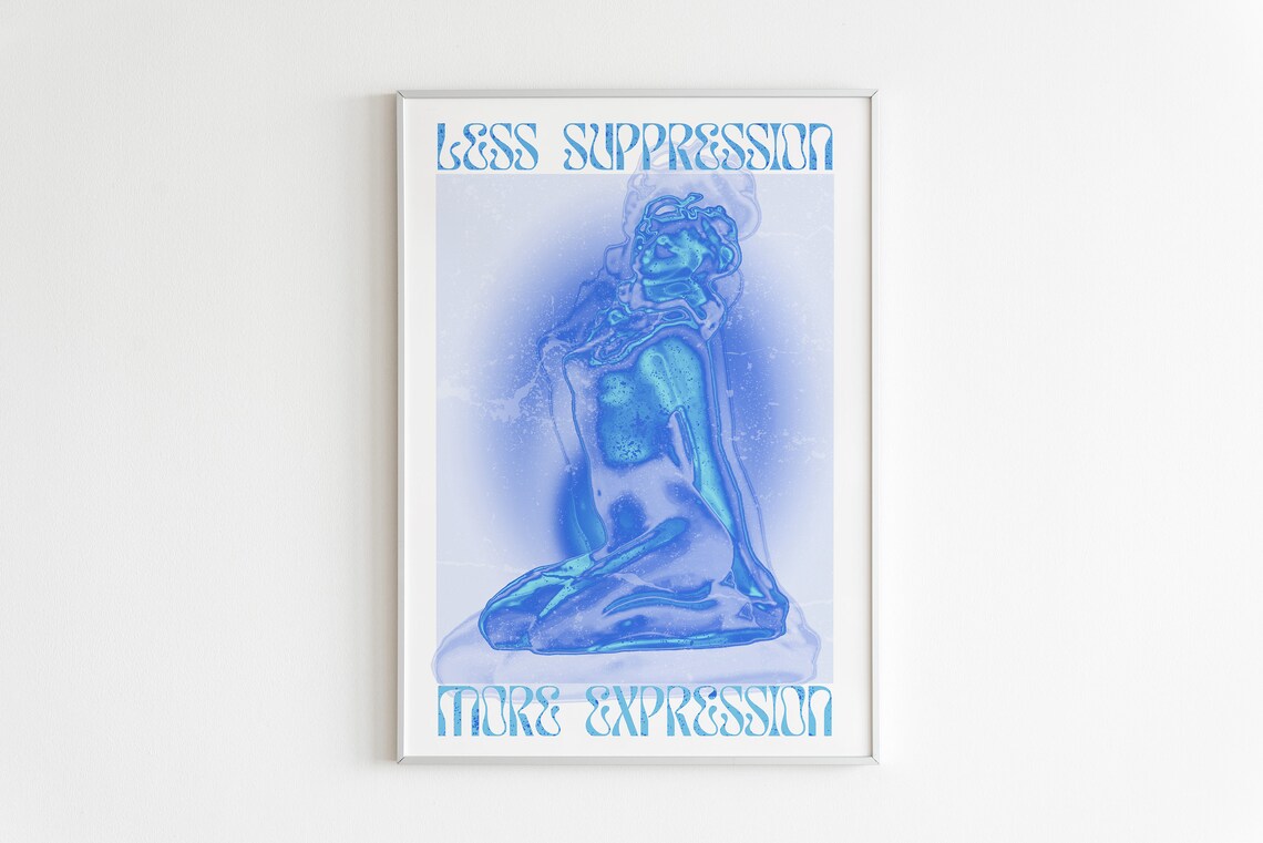 Spiritual Affirmation Gradient Wall Art Print - Image 3
