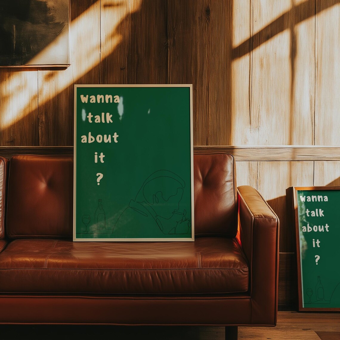 Wanna Talk About It, Minimalist Line Art Print - Image 3