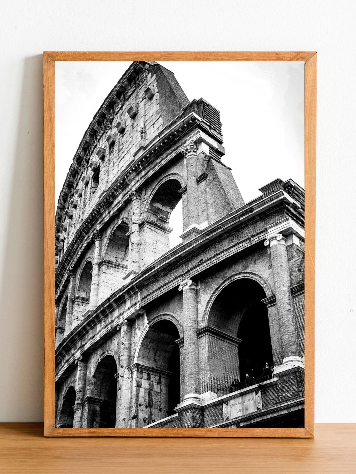 Colosseum Rome Black And White Travel Poster - Image 2