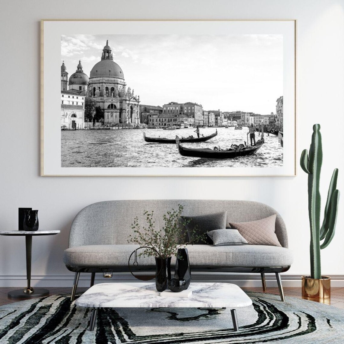 Venice Grand Canal Gondolas Santa Maria Della Salute Photo Print - Image 3