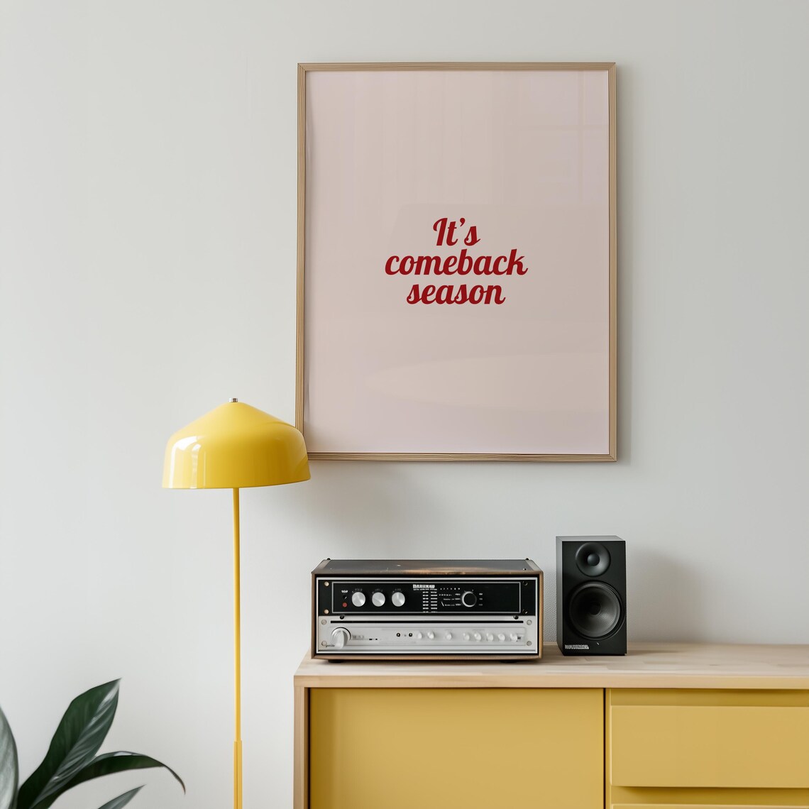 Its Comeback Season Motivational Quote, Retro Poster - Image 2