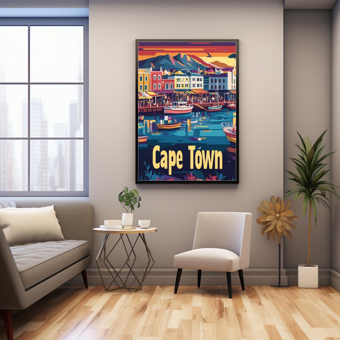 Captivating Cape Town, Table Mountain Waterfront Art Print - Image 3