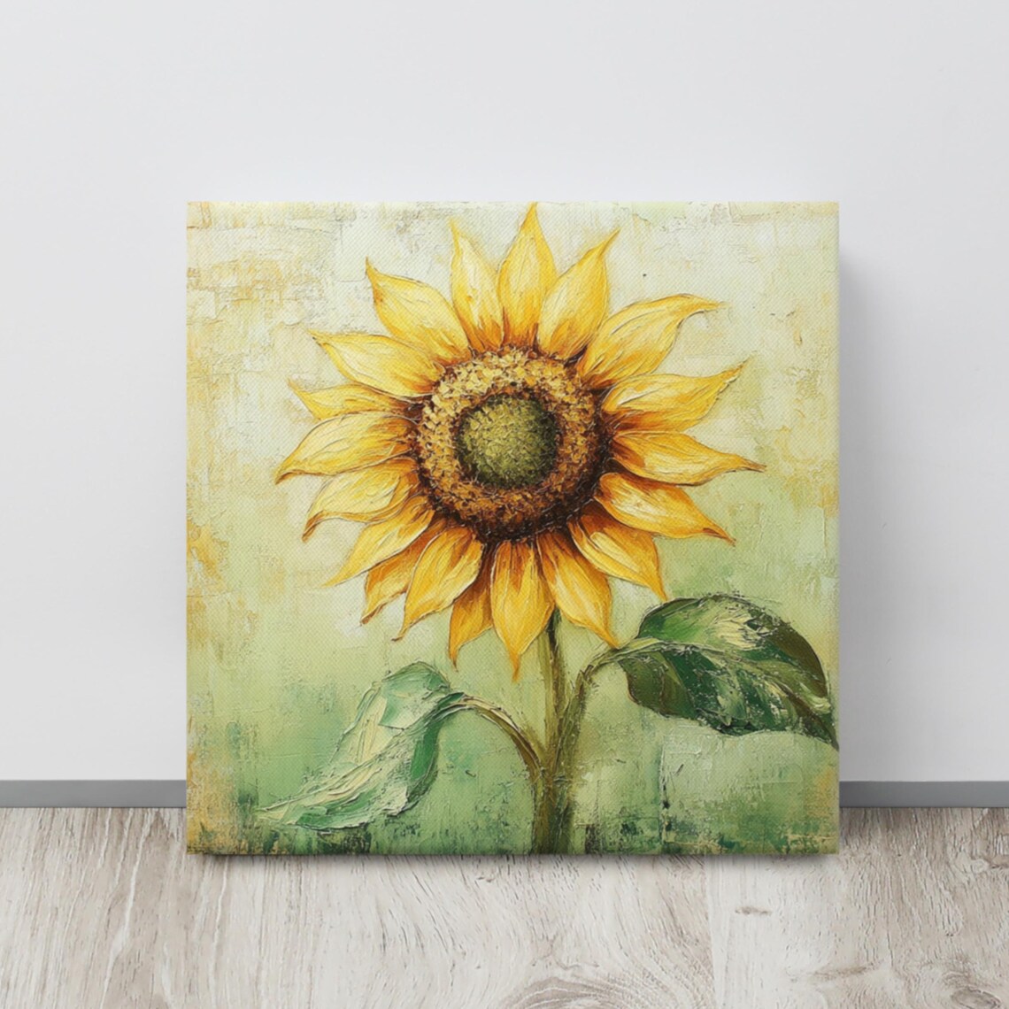 Sunflower Print Large Painting Print Flower Wall Art Nature Art Sunflower Art Sunflower Painting Print Wall Art