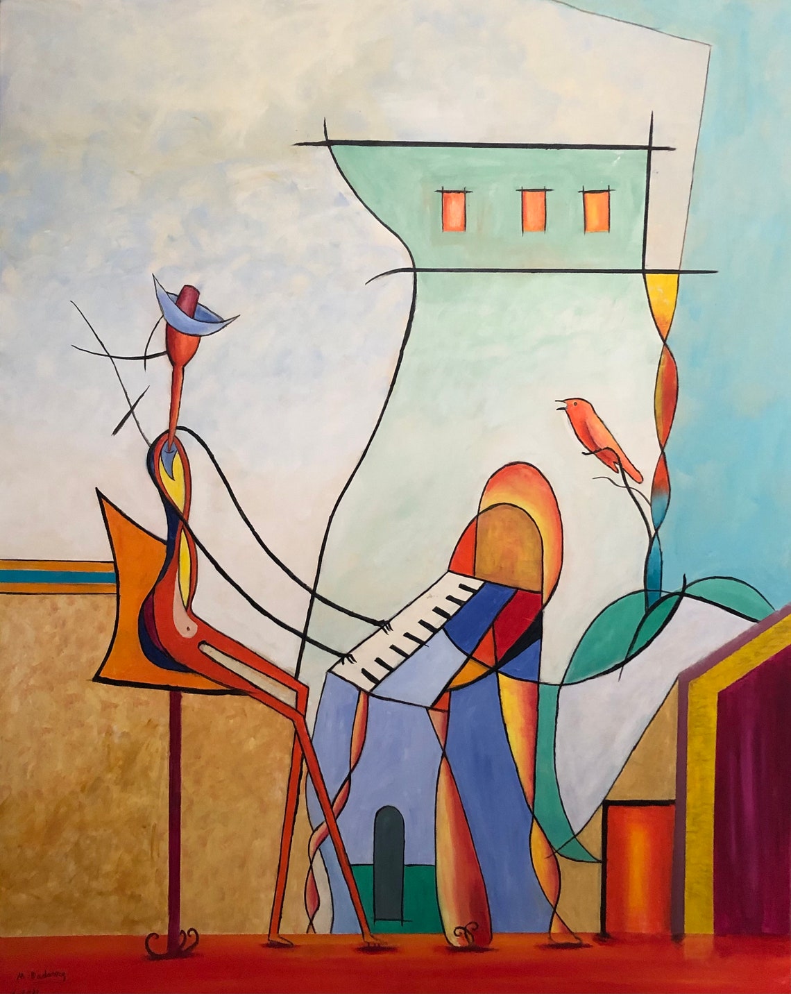 Abstract Painting Piano Painting Abstract Acrylic And Oil Painting Modern Art Large Painting Original Oil Painting Abstract Art - Image 2