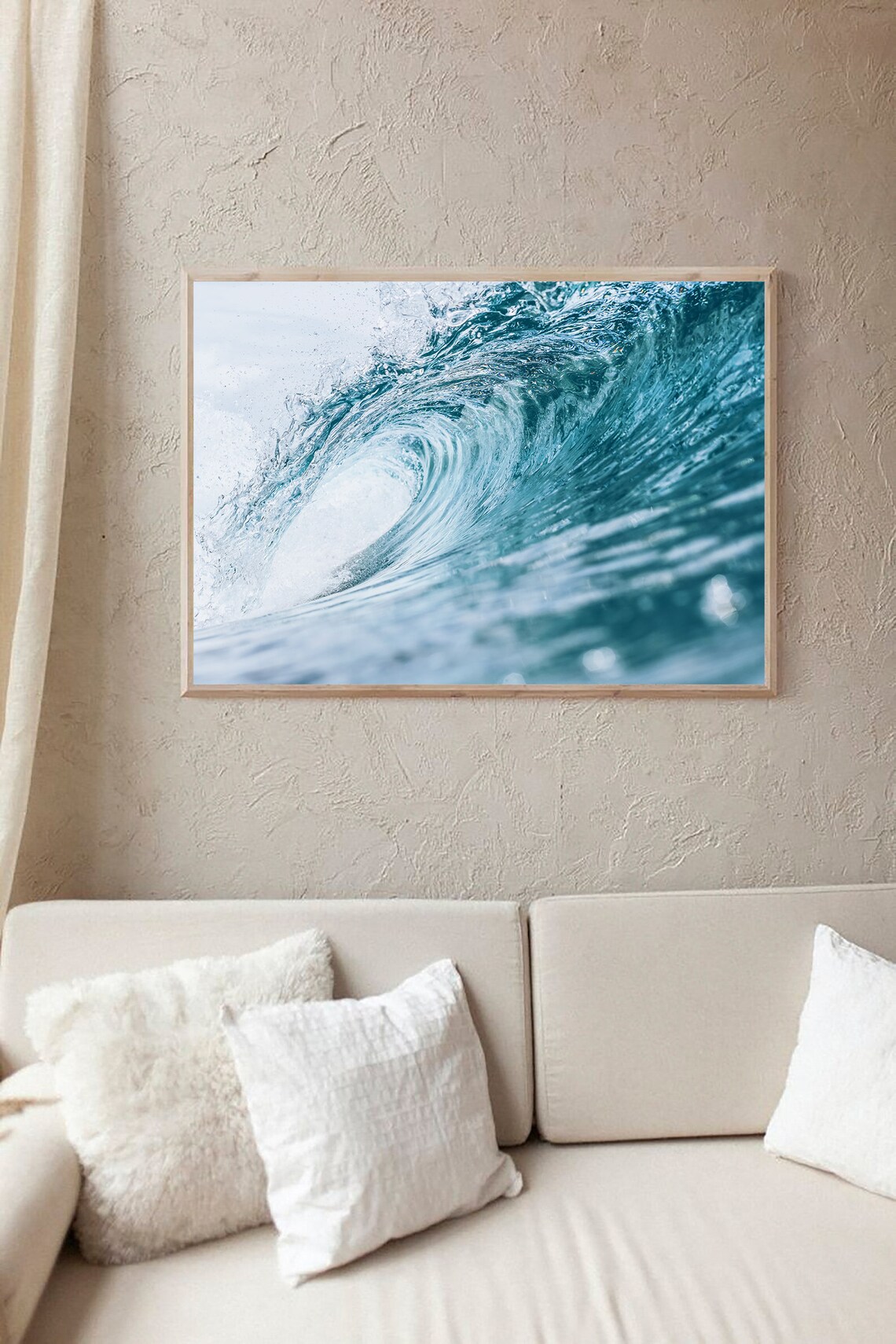 Ocean Wave Surf Photography Coastal Wall Art Print - Image 2