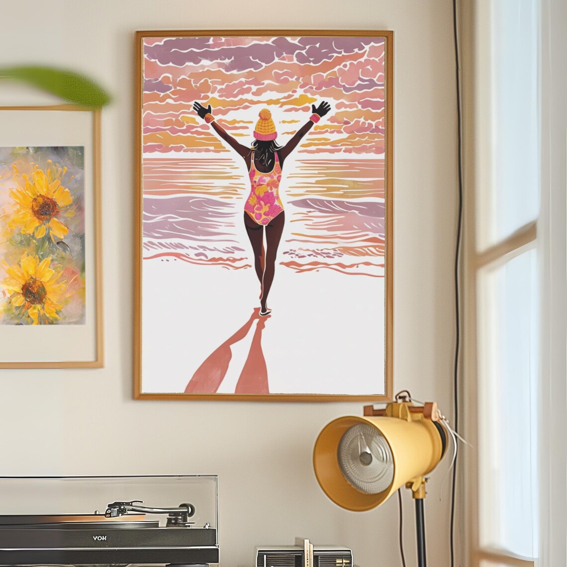 Wild Swimming Open Water Art, Swimmer Gift