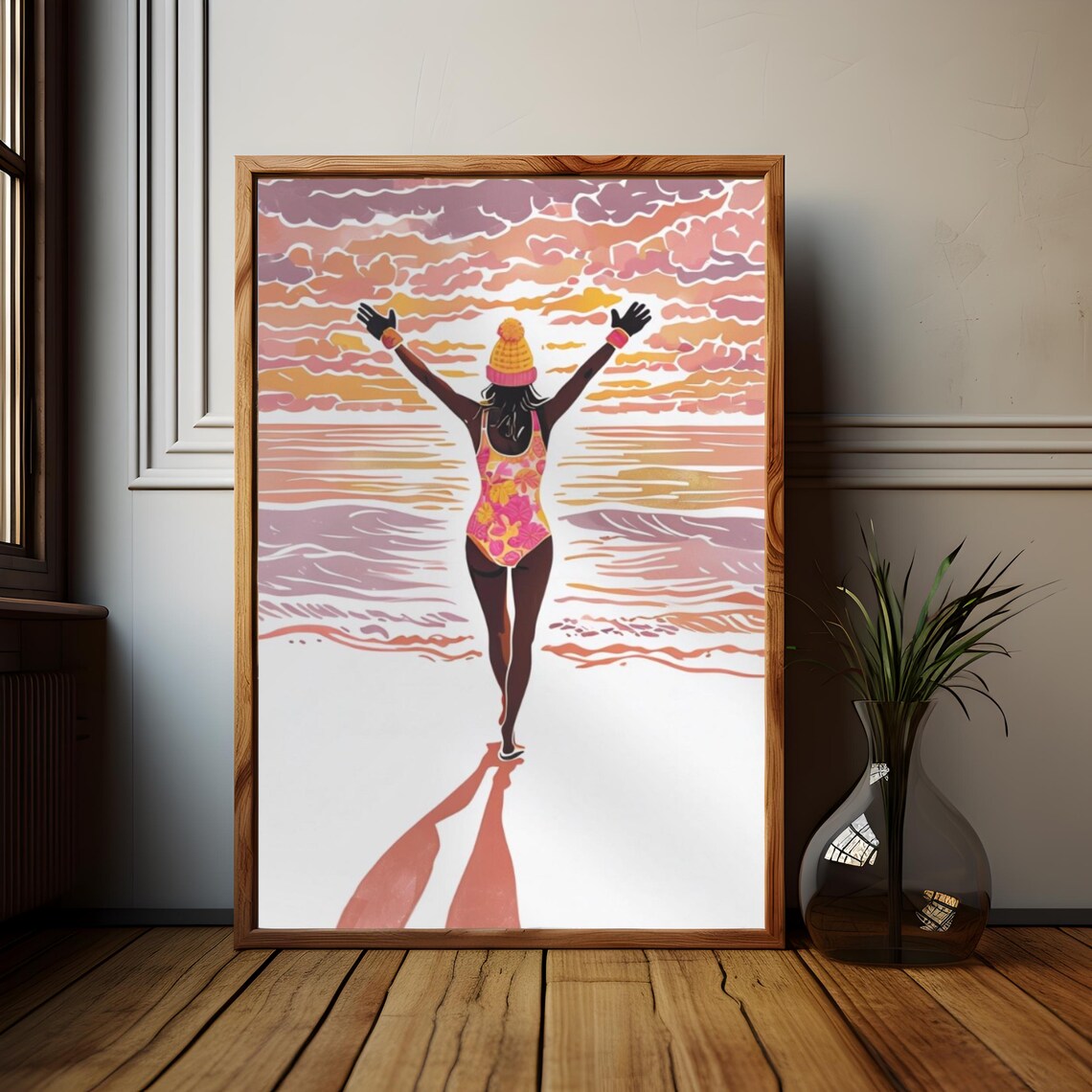 Wild Swimming Open Water Art, Swimmer Gift - Image 2