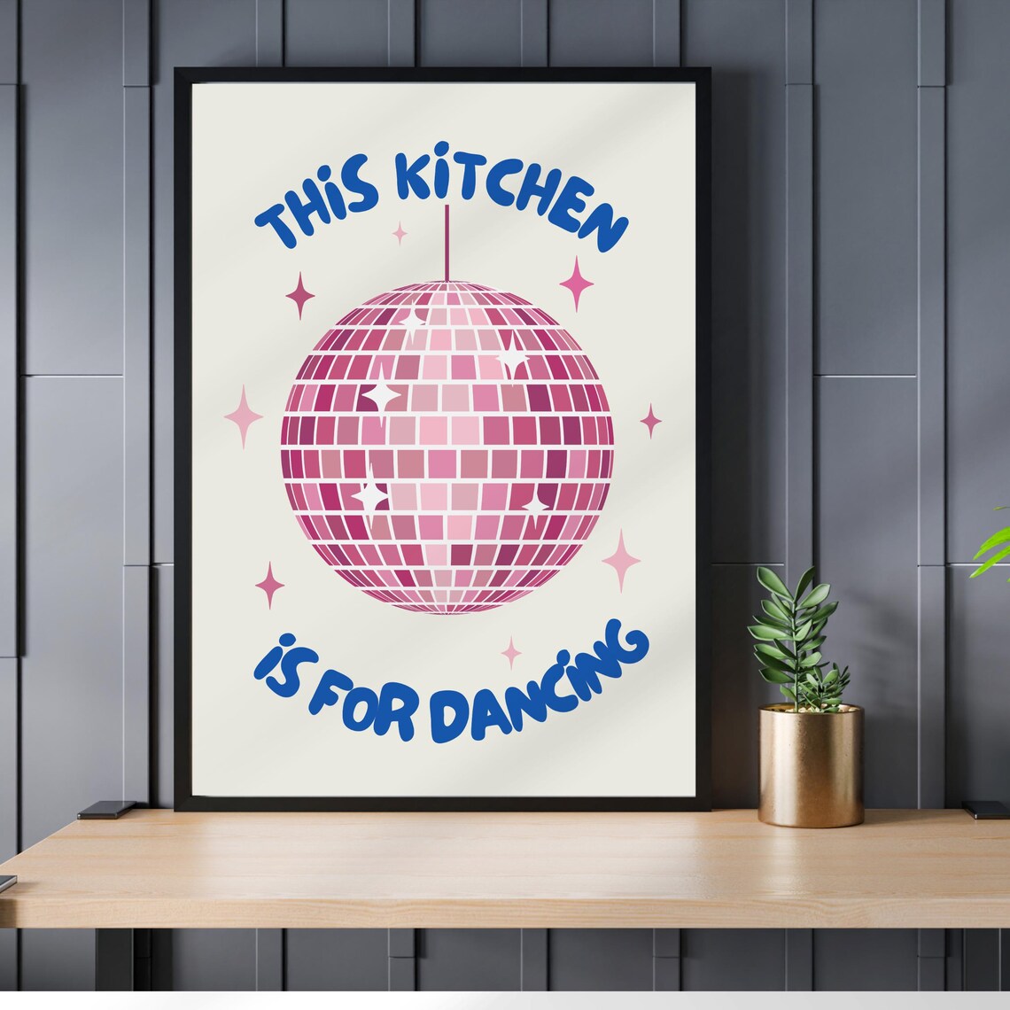 Kitchen Disco Ball Print, Retro Kitchen Decor - Image 3