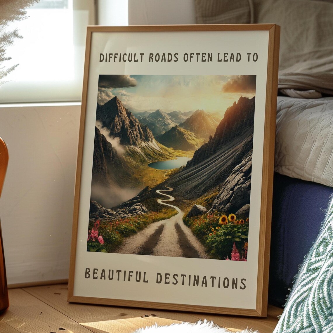 Beautiful Destinations Motivational Quote Art Print