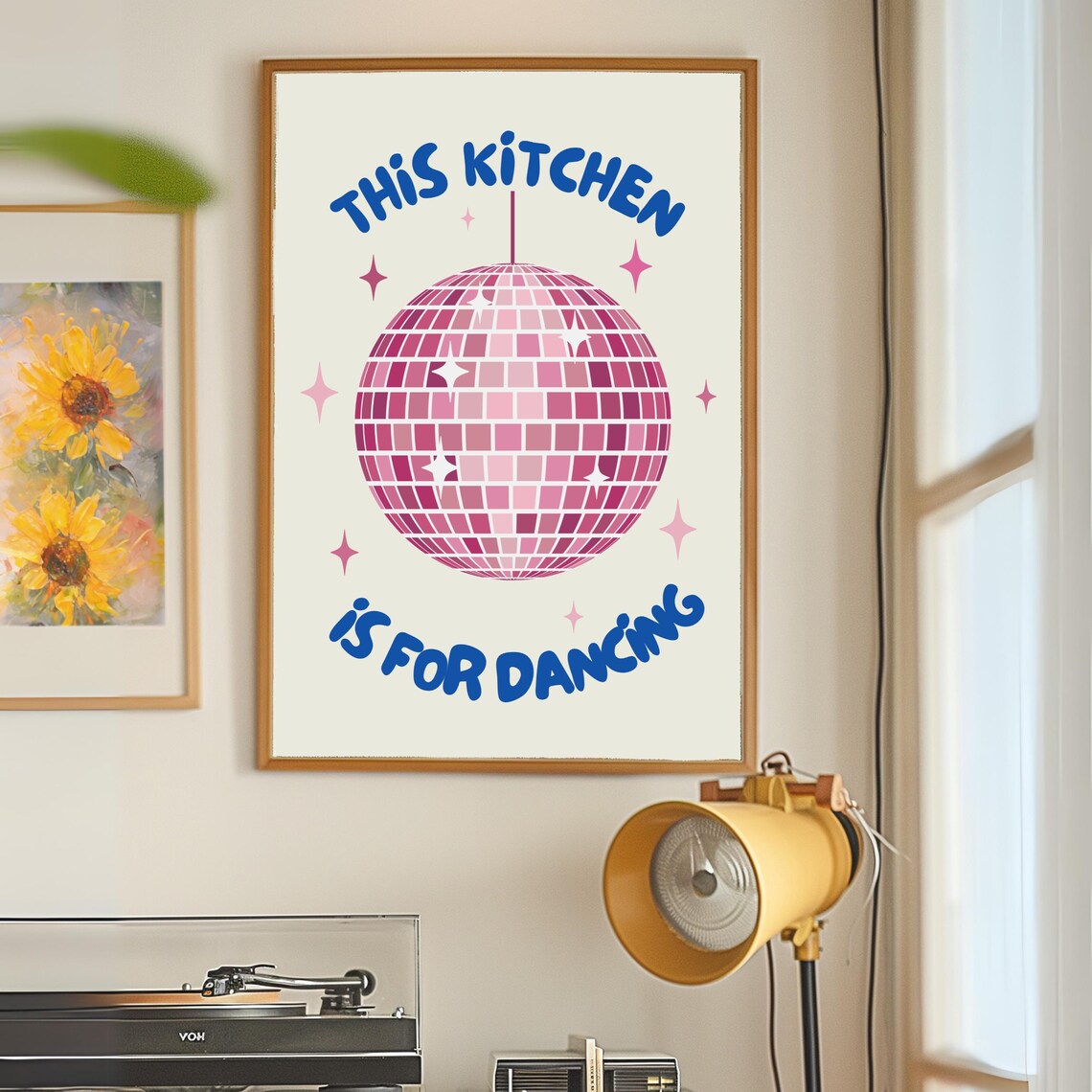 Kitchen Disco Ball Print, Retro Kitchen Decor - Image 2