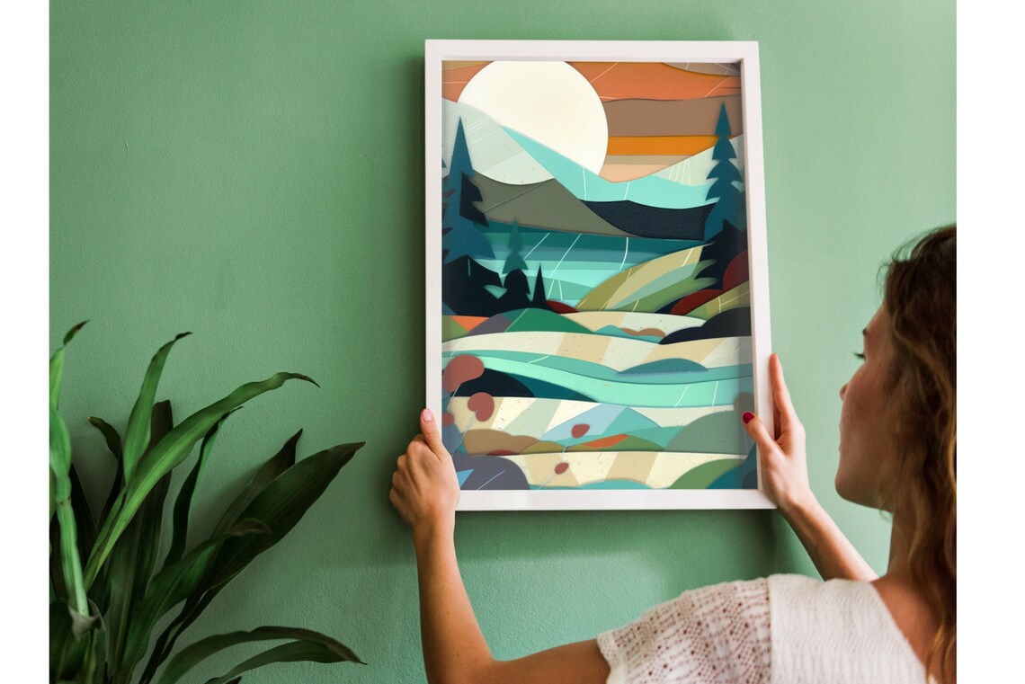 Lake Superior Print, Minnesota Scenic Travel Poster - Image 2