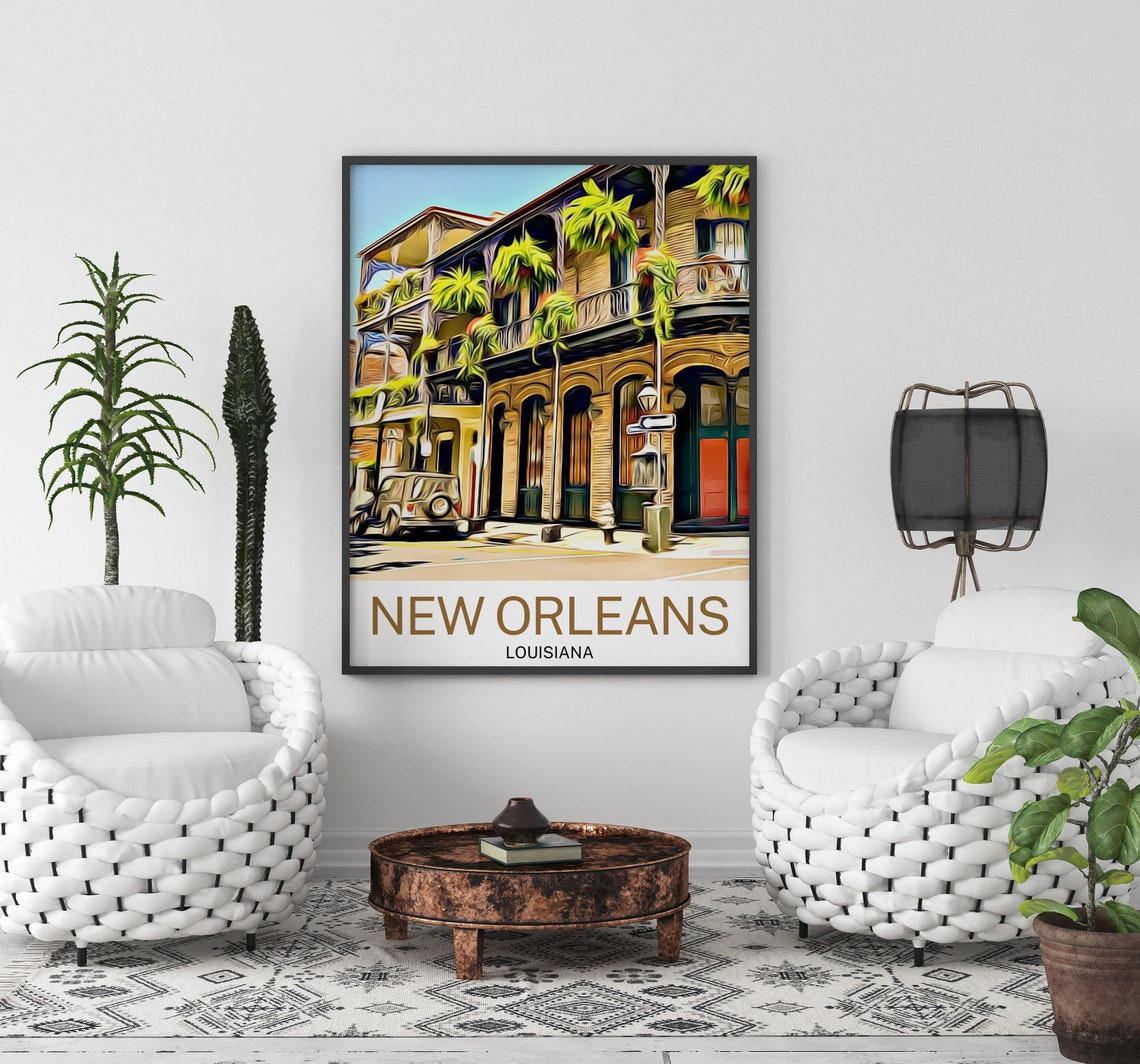 New Orleans Print New Orleans Art New Orleans Wall Art New Orleans Poster New Orleans Art Print New Orleans Painting New Orleans Gift - Image 2