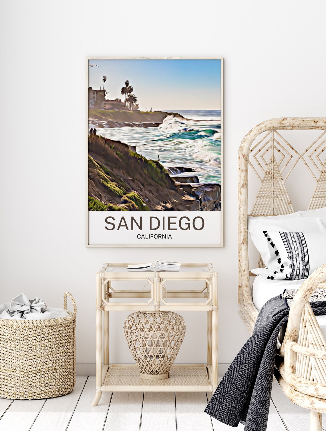 San Diego Travel Print San Diego Wall Art San Diego Art San Diego Artwork San Diego Art Print San Diego Gift San Diego Poster - Image 2