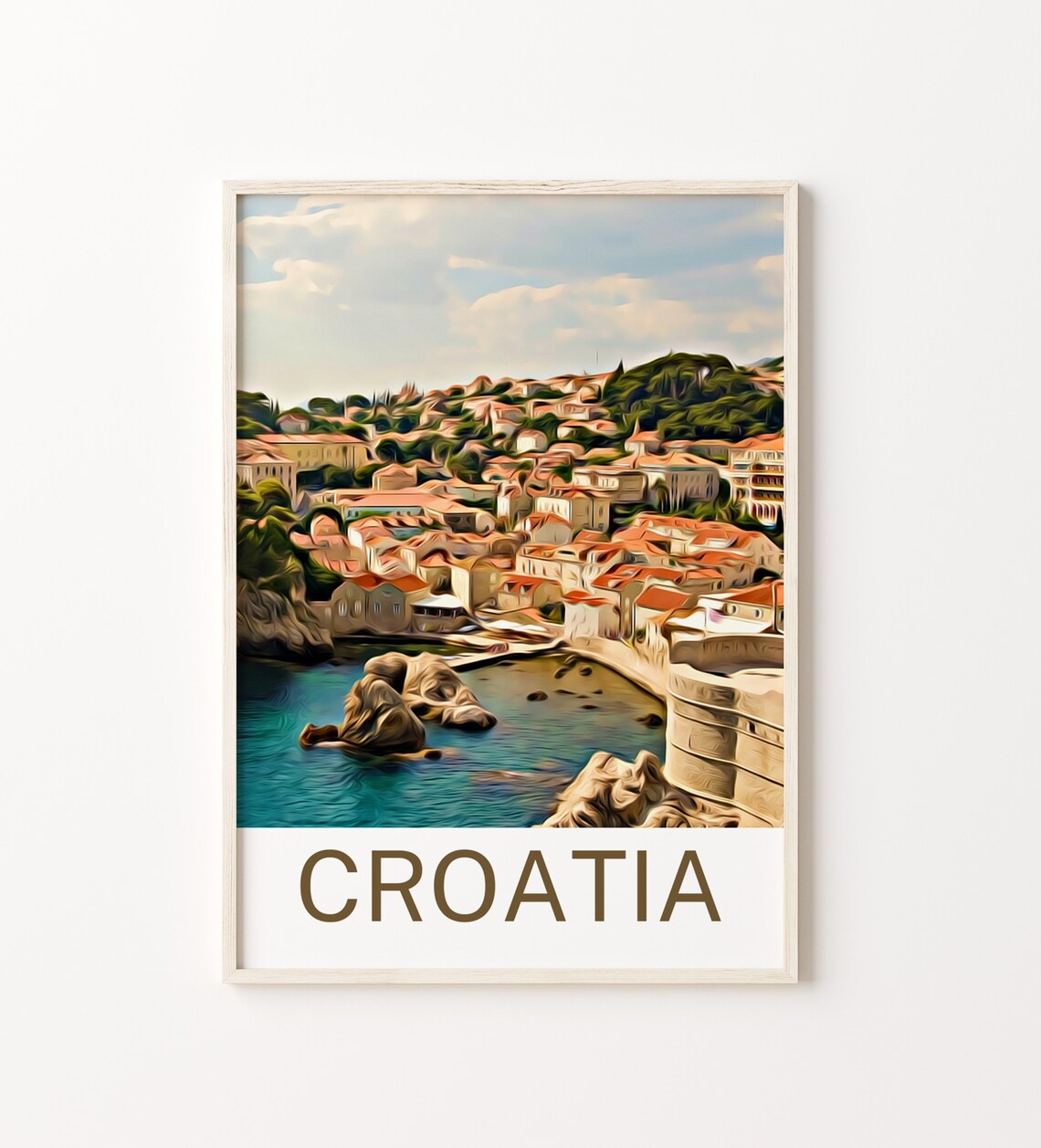Croatia Croatia Print Croatia Wall Art Croatia Poster Croatia Wall Decor Croatia Souvenir Croatia Poster Croatia Gift Travel