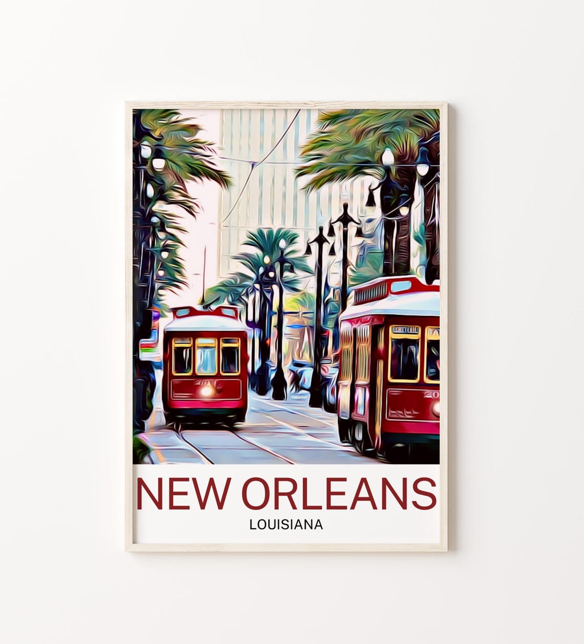 New Orleans Print New Orleans Art New Orleans Wall Decor Louisiana Print Louisiana Wall Art New Orleans Art Print Louisiana Travel