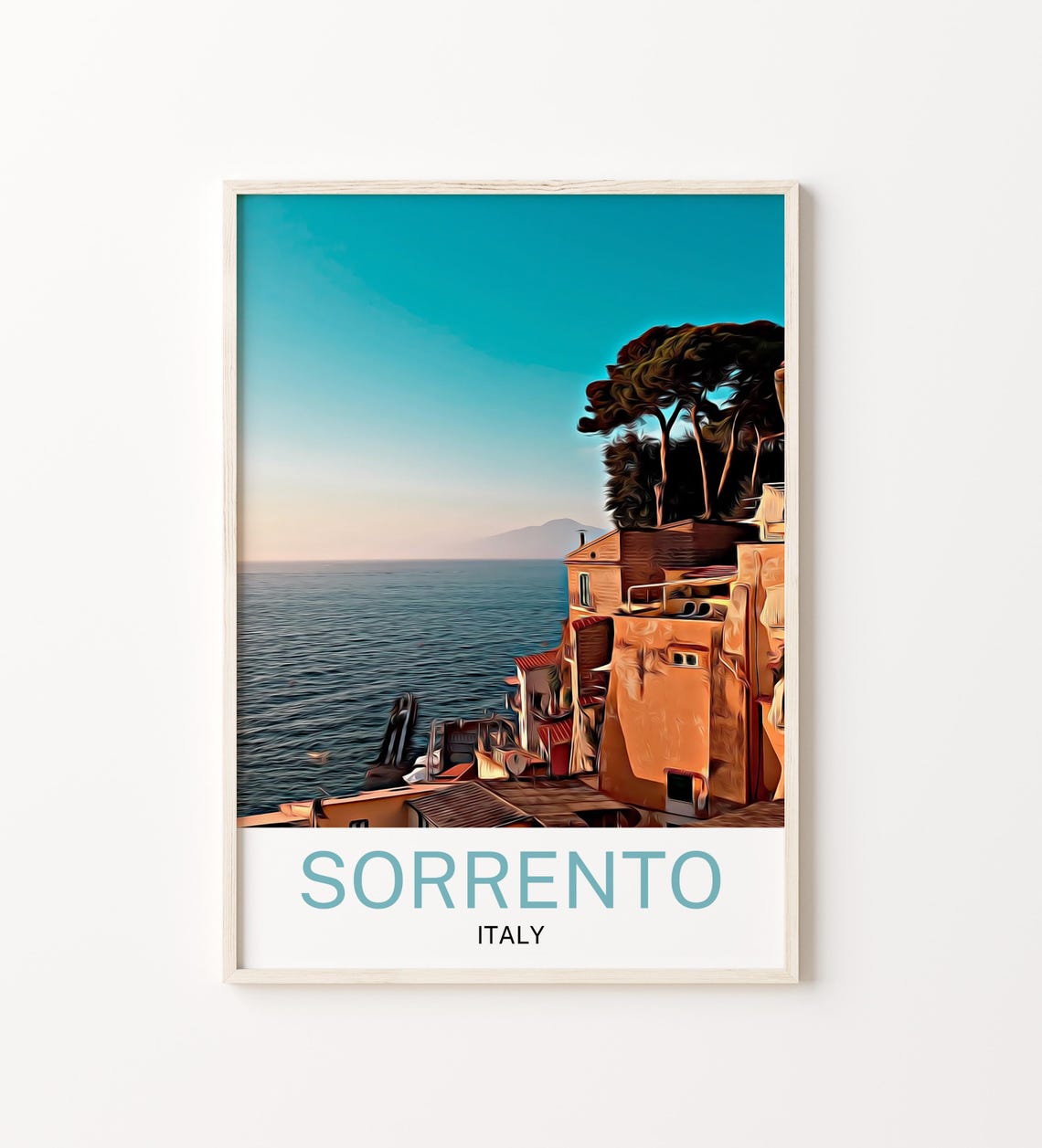 Sorrento Sorrento Print Sorrento Wall Art Sorrento Poster Sorrento Painting Sorrento Gift Travel Poster Print