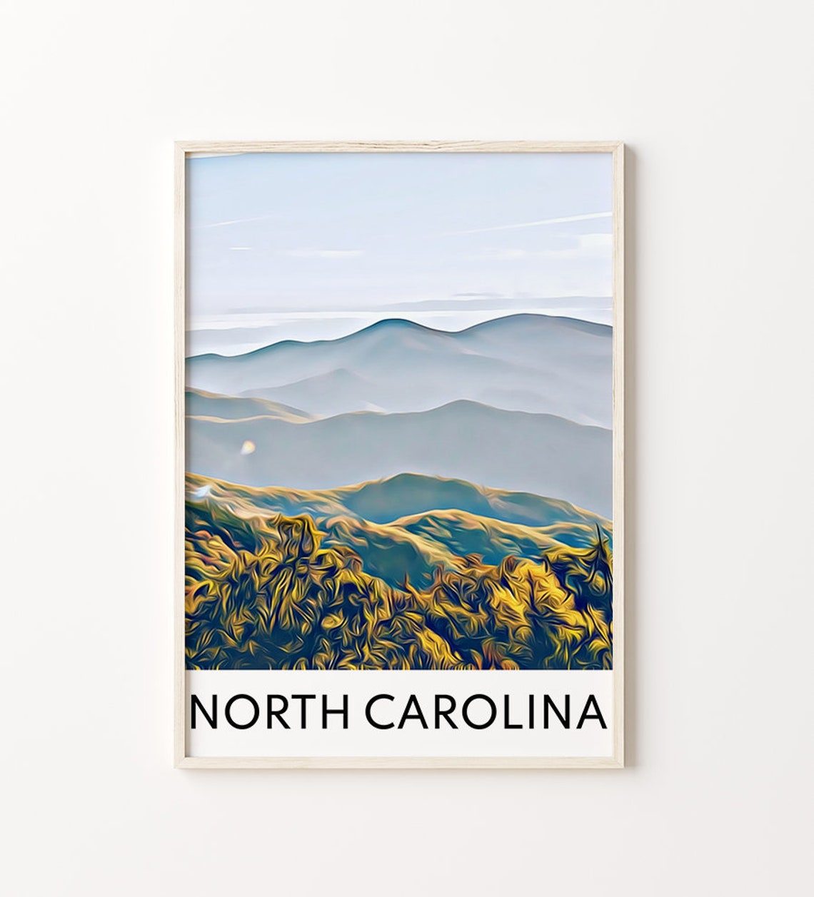 North Carolina Art North Carolina Print North Carolina Art Print North Carolina Poster North Carolina Wall Art North Carolina Travel