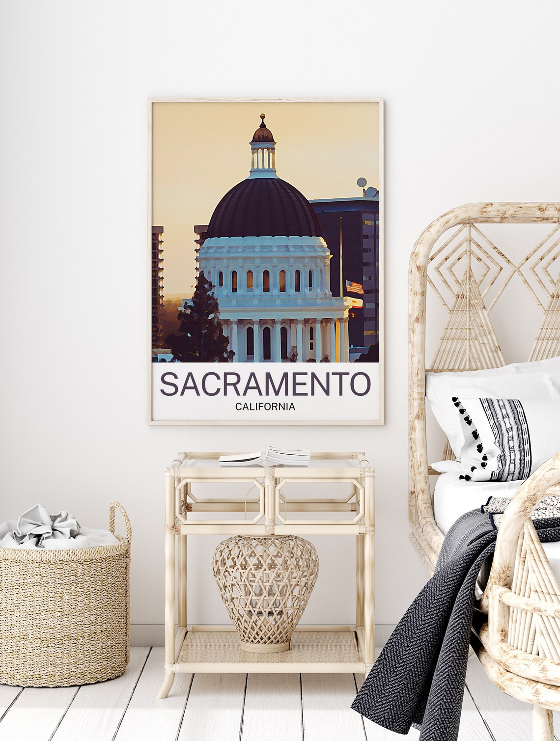 Sacramento Travel Print Sacramento Wall Art Sacramento Poster Sacramento Art Print Sacramento Wall Decor Sacramento Travel - Image 2