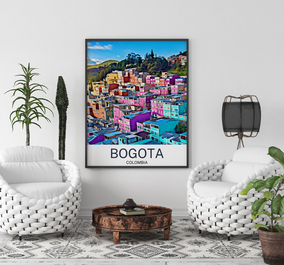 Bogota Bogota Print Bogota Wall Art Bogota Poster Bogota Wall Decor Bogota Souvenir Bogota Poster Bogota Gift Travel - Image 3