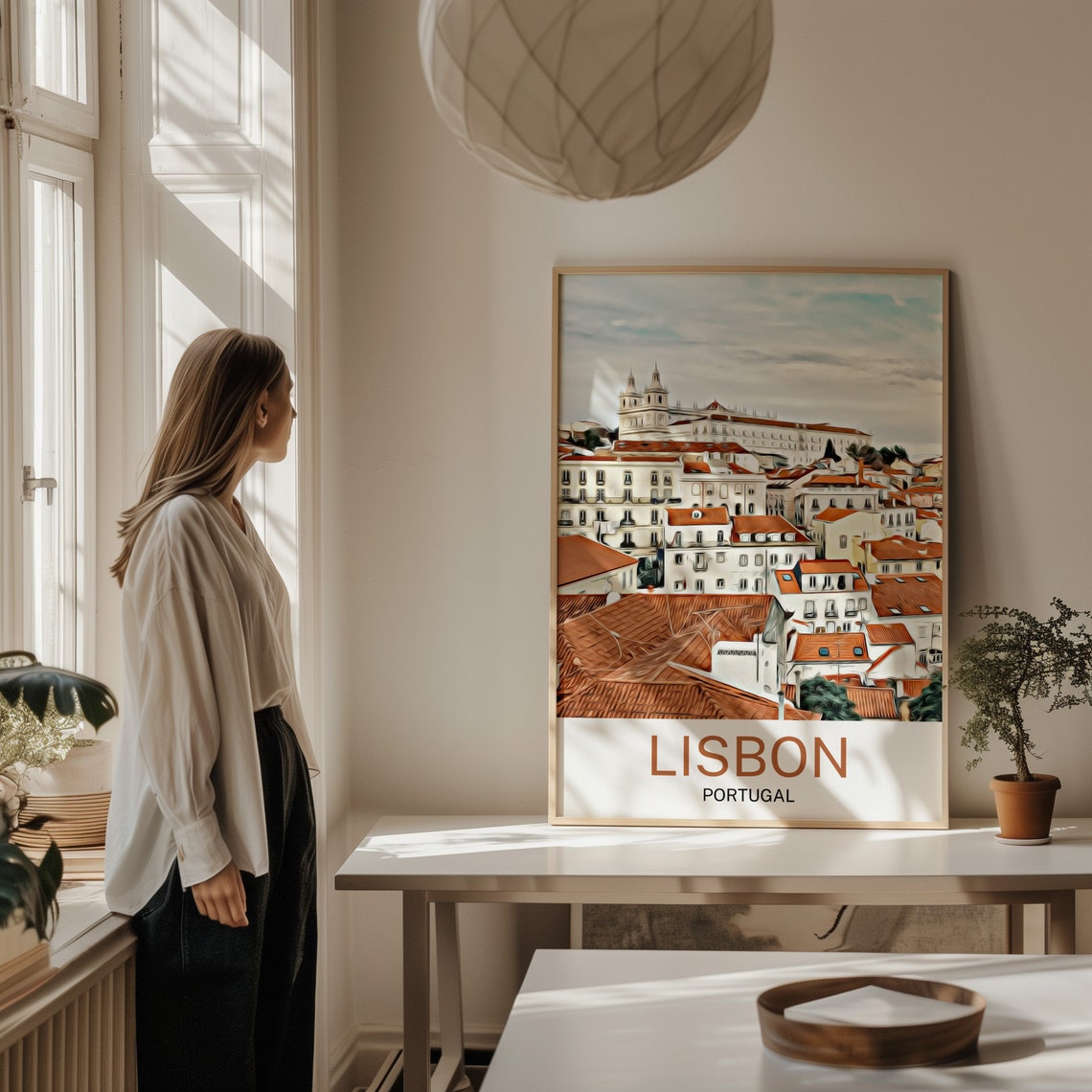 Lisbon Travel Print Lisbon Wall Art Lisbon Poster Lisbon Art Print Lisbon Wall Decor Portugal Travel Lisbon Lisbon Painting Portugal - Image 2