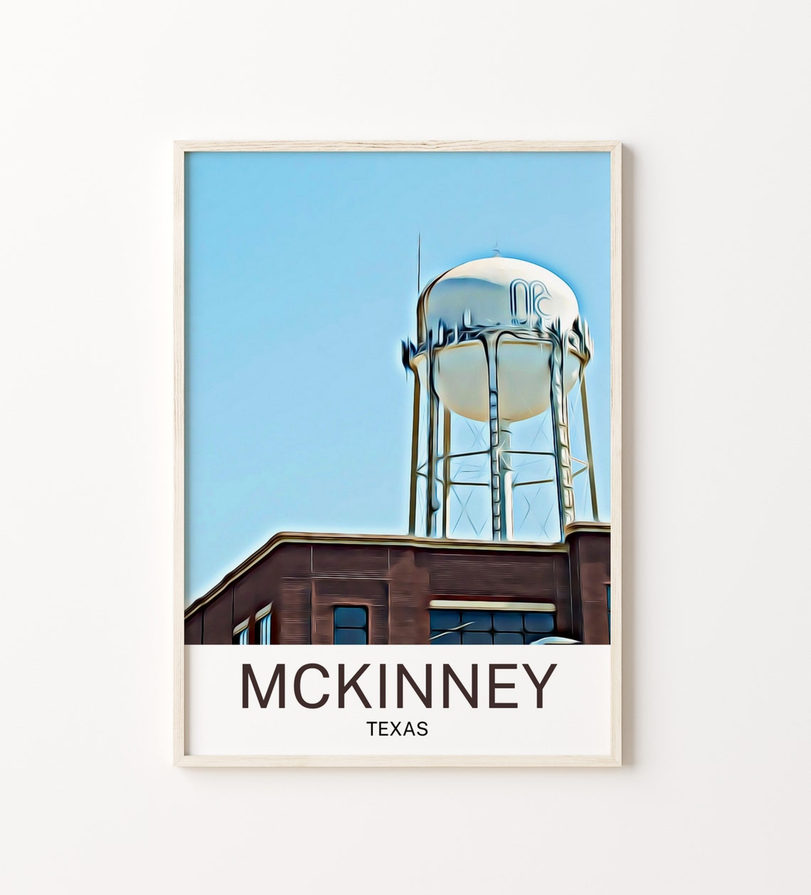 Mckinney Print Mckinney Art Mckinney Wall Art Mckinney Art Print Mckinney Artwork Mckinney Poster Mckinney Decor Mckinney Travel