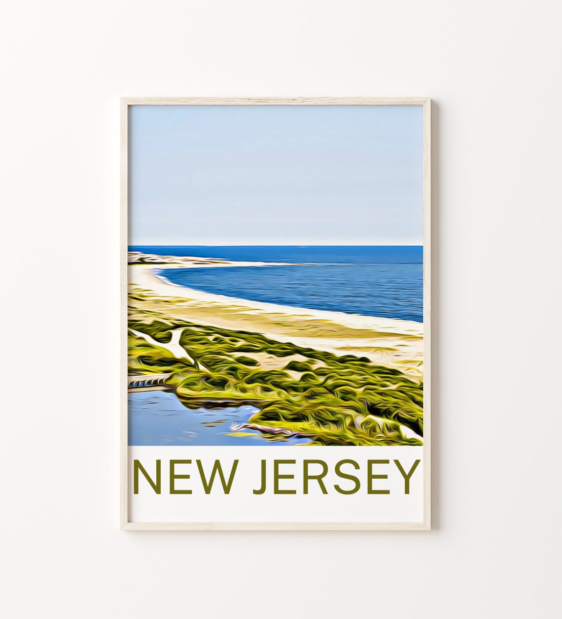 New Jersey Travel Print New Jersey Art New Jersey Poster New Jersey Art Print New Jersey Artwork New Jersey Painting New Jersey