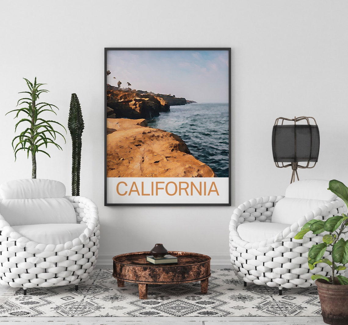 California Travel Print California Wall Art California Art California Artwork California Art Print California Gift California Poster - Image 3