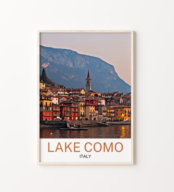 Lake Como Print Lake Como Art Lake Como Wall Art Lake Como Art Print Lake Como Artwork Lake Como Poster Lake Como Decor Lake Como