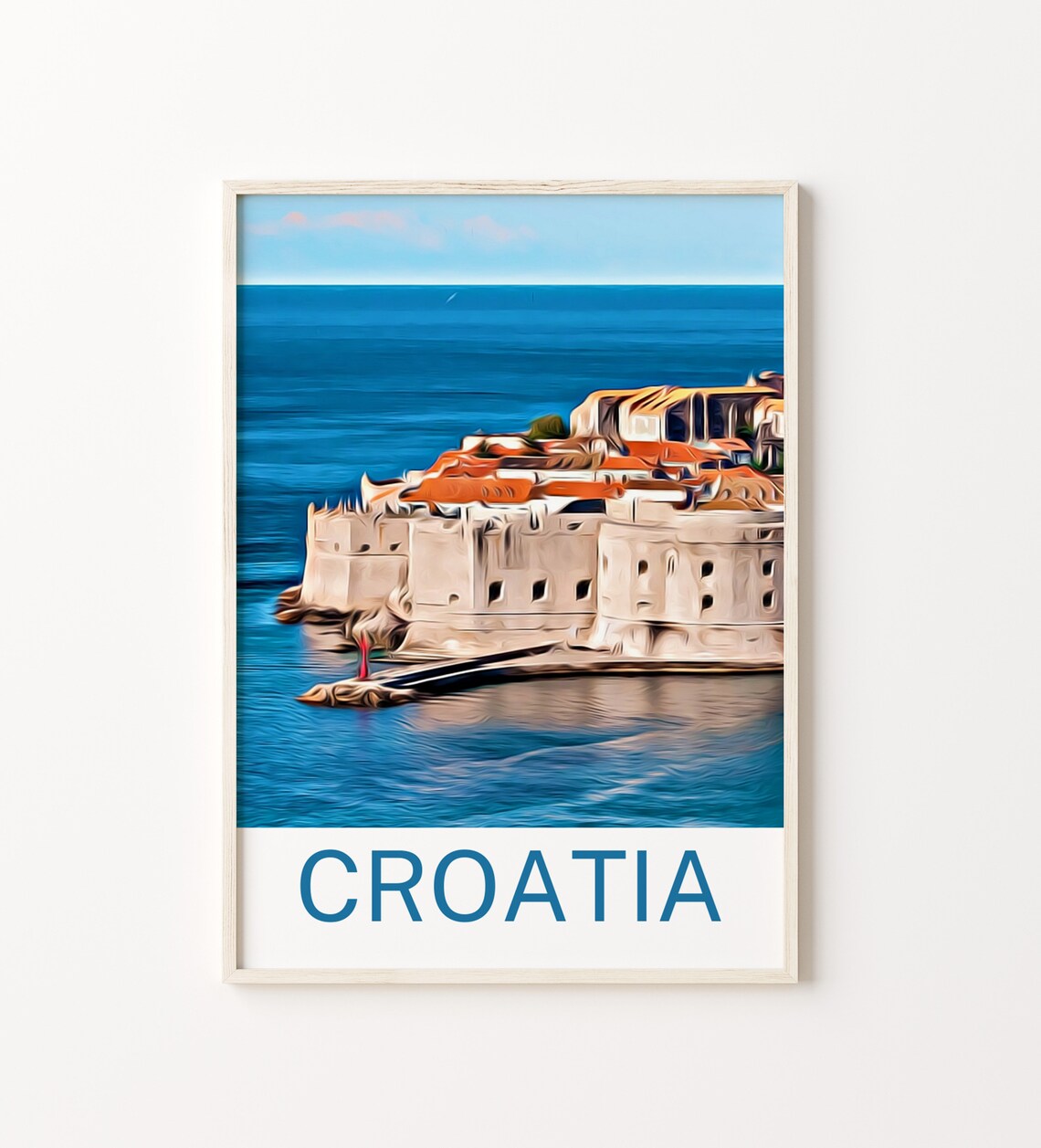Croatia Croatia Print Croatia Wall Art Croatia Poster Croatia Wall Decor Croatia Souvenir Croatia Poster Croatia Gift Travel