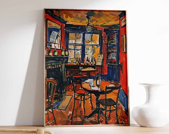 Vintage London Pub Poster London Pub Print British Pub Decor Pub Art Kitchen Decor Food Print London Wall Art London Gift
