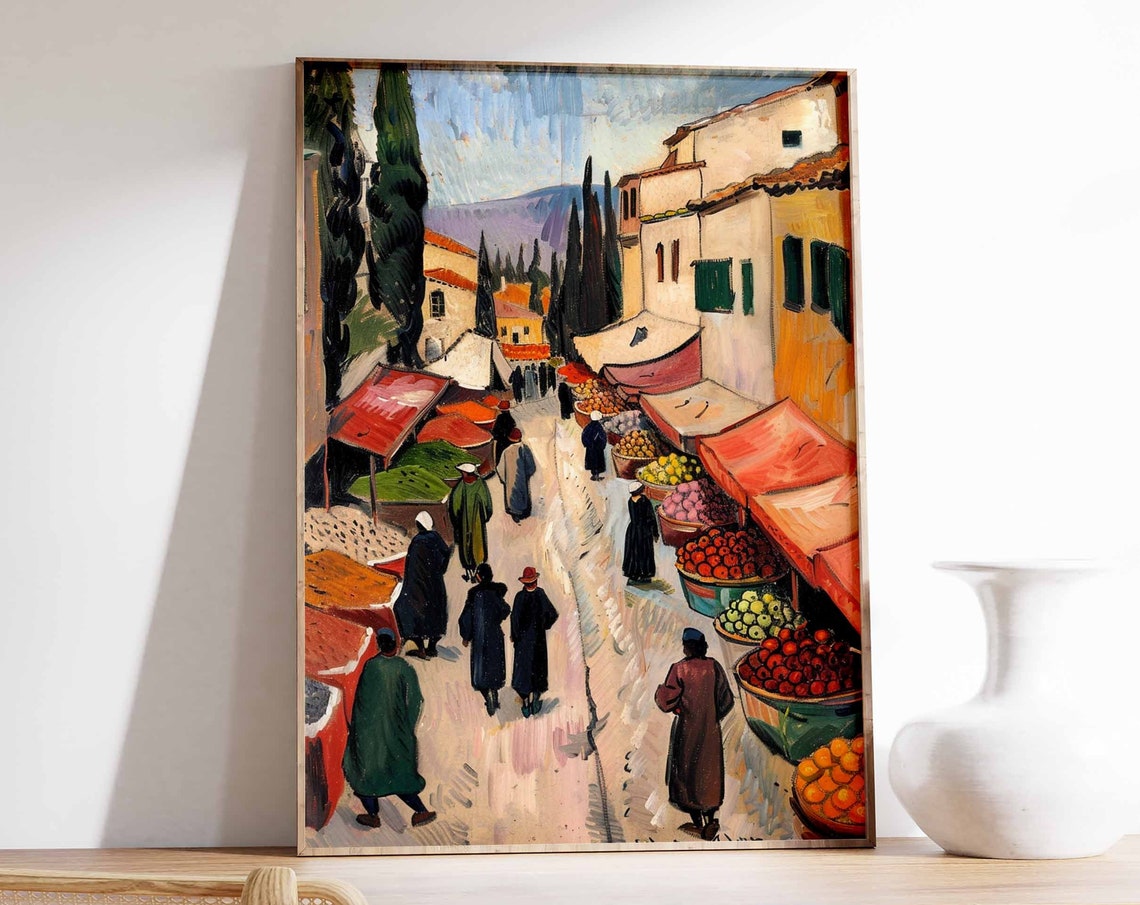 Indian Spice Market Poster Indian Wall Art Indian Food Print Food Art Food Market Print Cultural Decor Indian Gift Indian Wall Art
