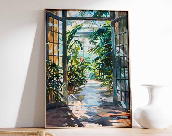 Vintage Botanical Garden Poster Henri Rousseau Print Botanical Wall Art William Morris Print Tropical Decor Vintage Floral Wall Art
