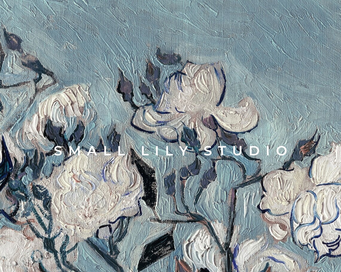 Spring Floral Oil Painting Art Print, Vintage Flowers - Image 4