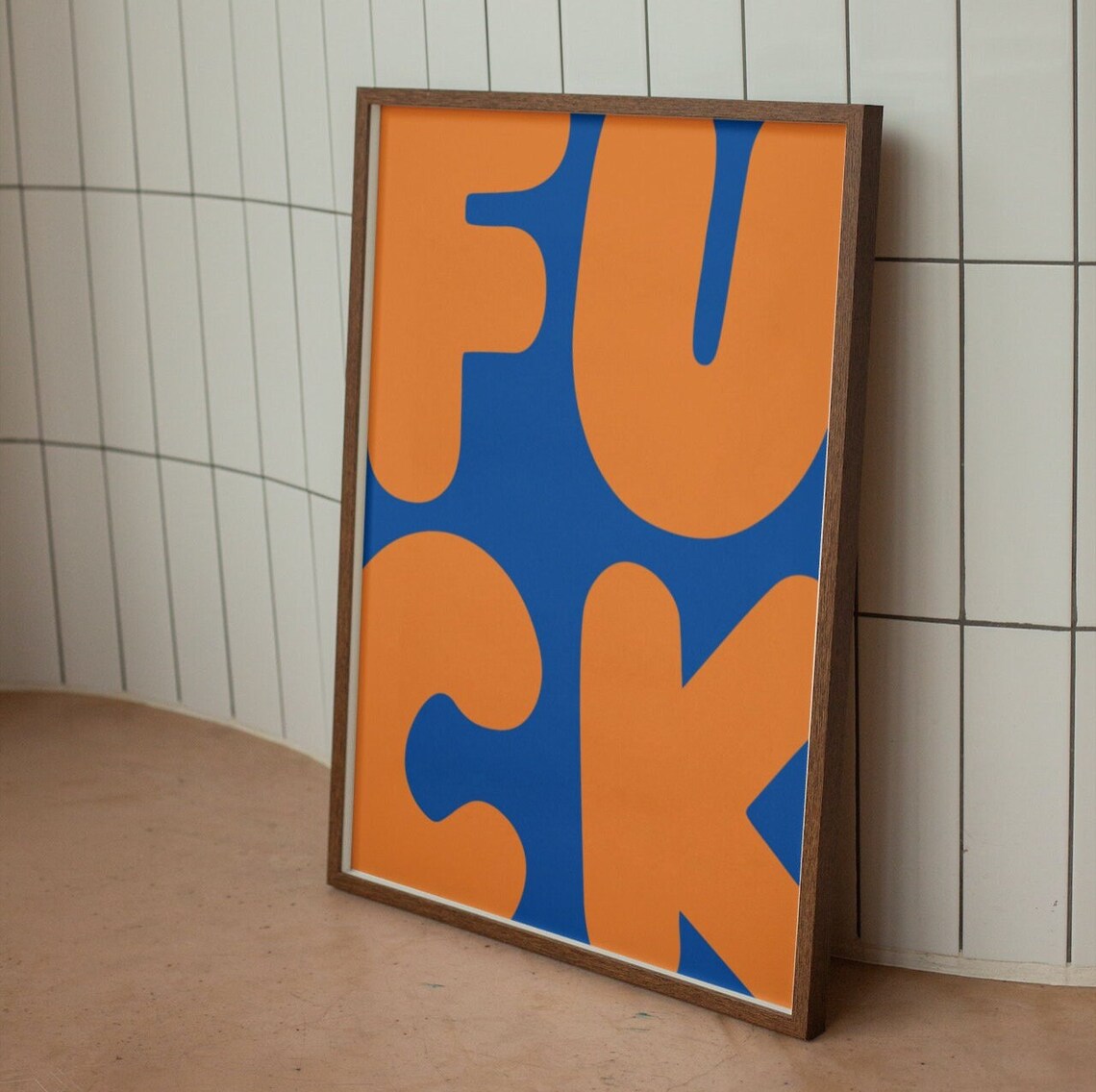 Fck Wall Print, Modern Funny Retro Poster - Image 2
