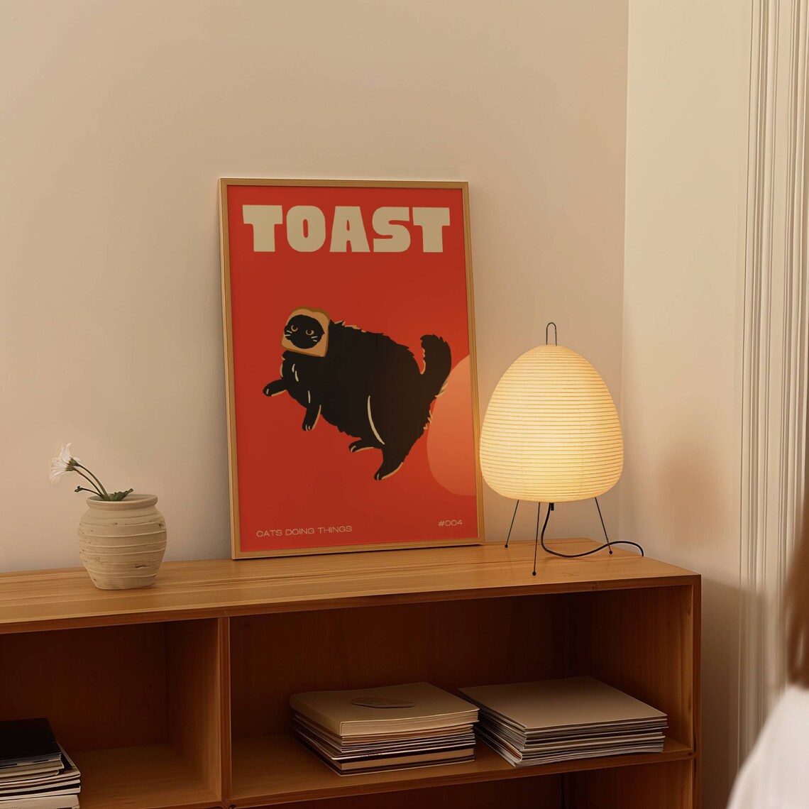 Black Cat Doing Things, Funny Cat Art Print - Image 2