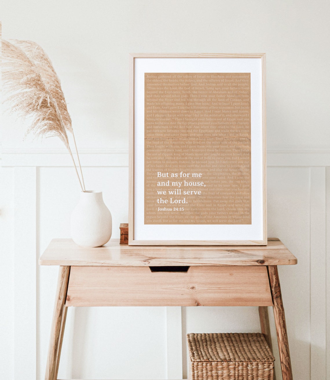 We Will Serve The Lord Bible Verse Artwork Print Joshua Print Joshua 2415 Christian Artwork Home Decor - Image 5