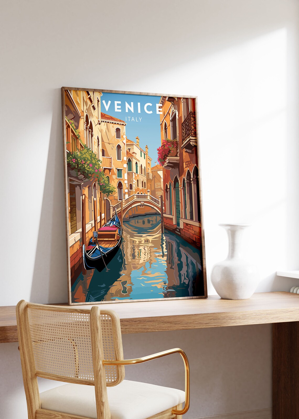 Venice Travel Poster, Minimalist Italy Art - Image 4