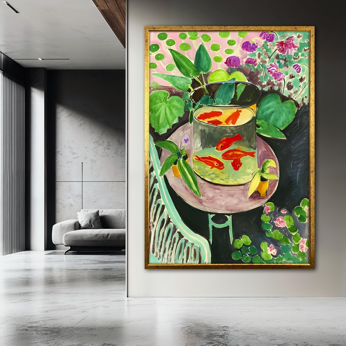 Goldfish Painting, Henri Matisse 1912 Still Life - Image 3