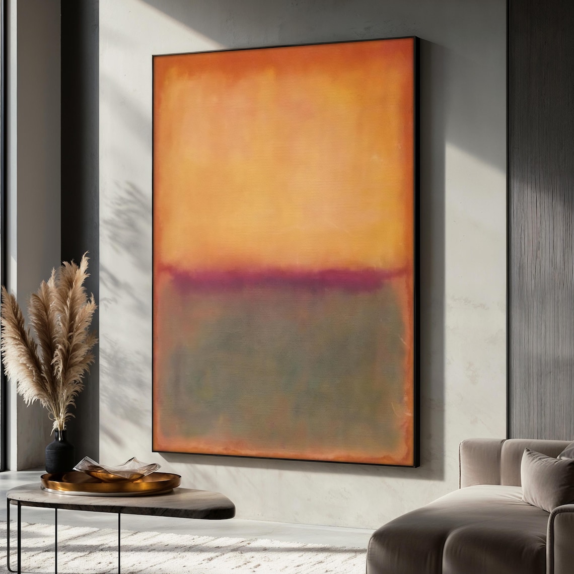 Mark Rothko Light Over Deep, Abstract Art
