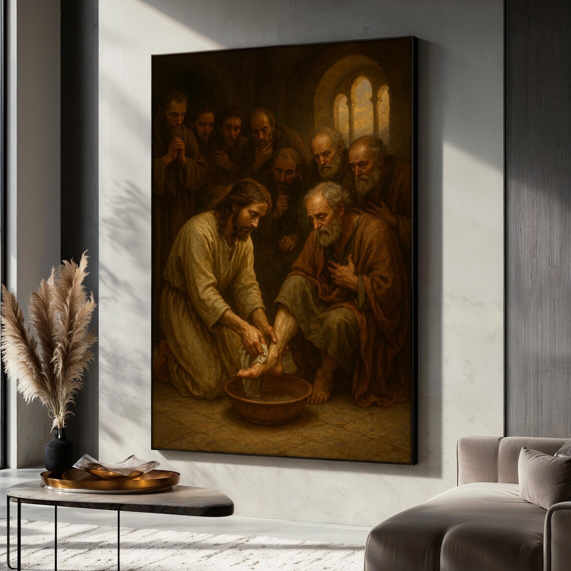 Jesus Washing The Feet Of His Disciples, Christian Art