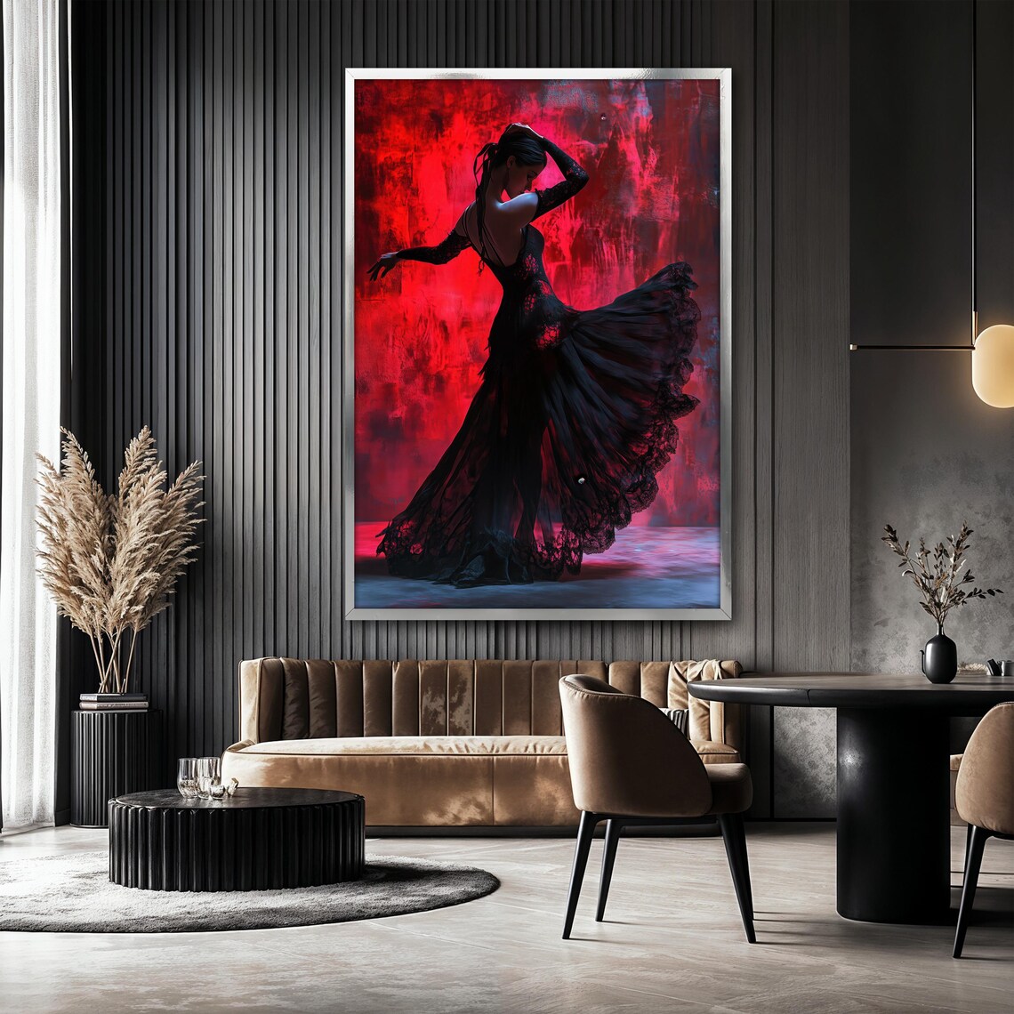 Flamenco Dancer Painting, Elegant Art Print - Image 2