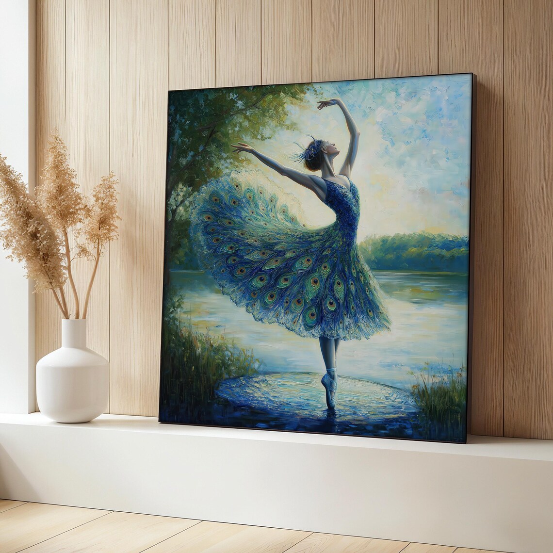 Graceful Ballerina, Elegant Ballet Wall Art Print