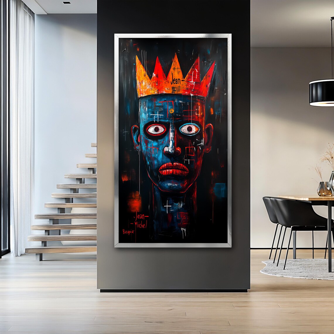 Crown Portrait Painting, Urban Street Art - Image 2