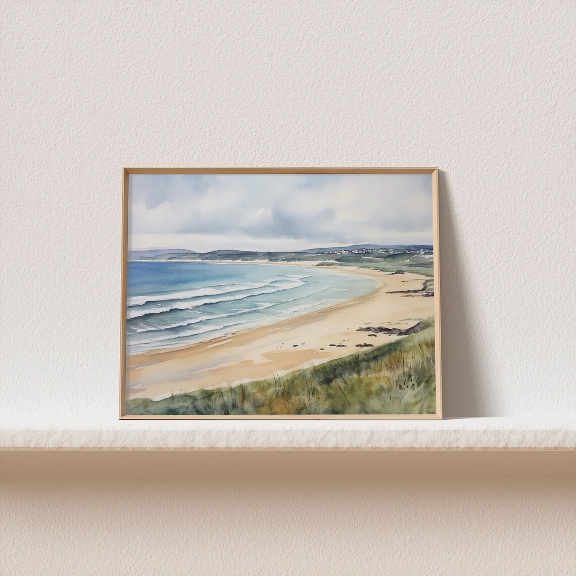 Portsalon Beach Watercolor Art Print, Donegal Coast - Image 3
