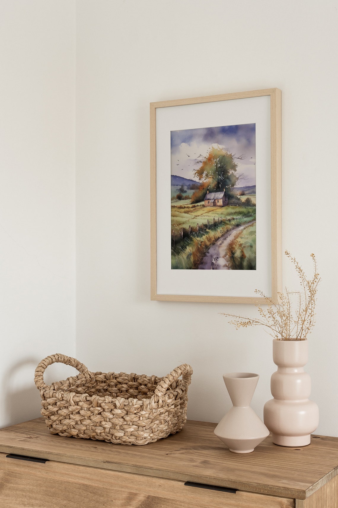 Rustic Country Cottage at the End of a Winding Dirt Road Poster - Image 2