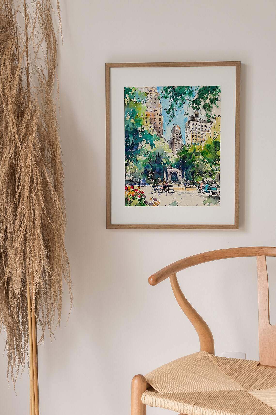 Washington Square Park Watercolor Art Print, New York - Image 5