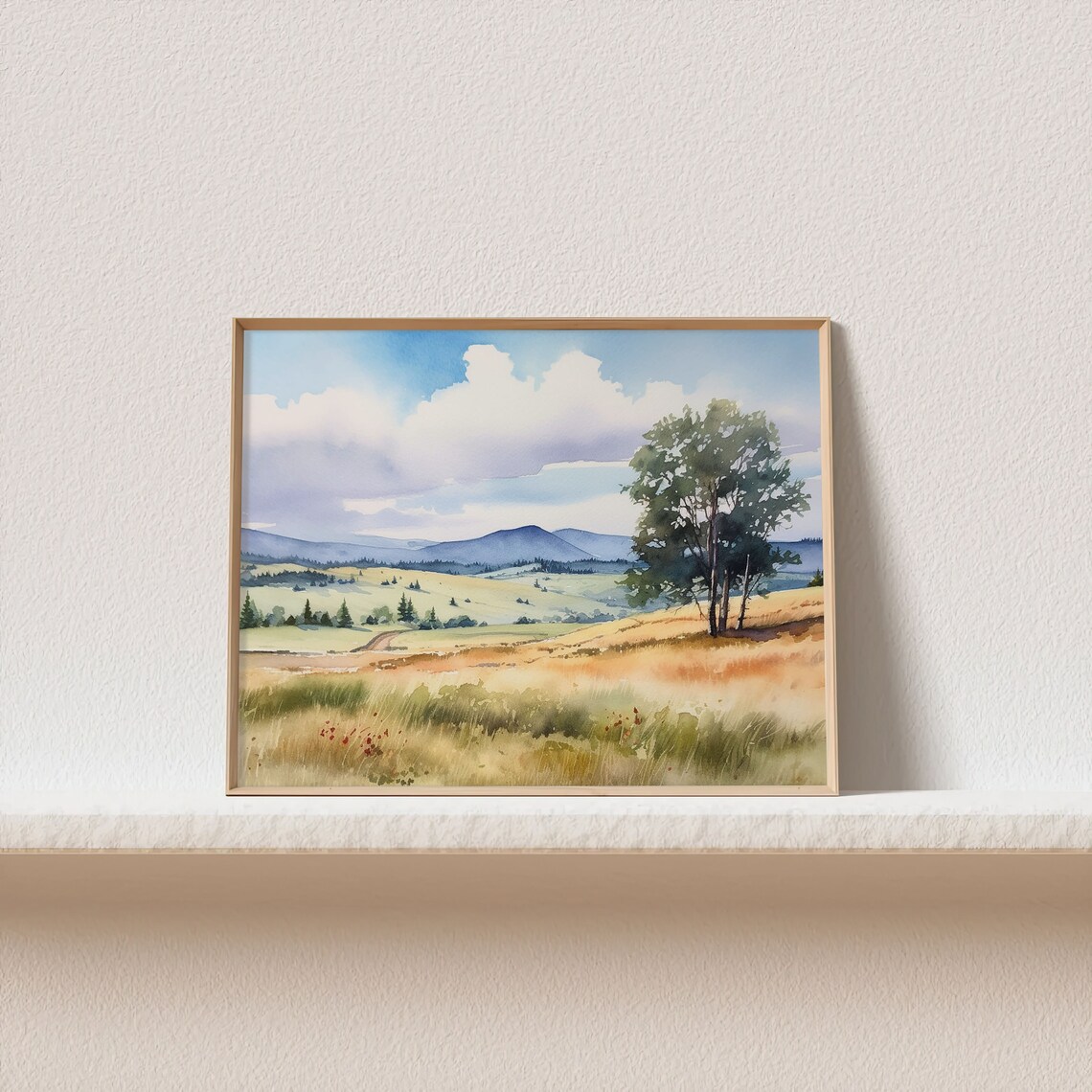 Cades Cove Watercolor Art Print, Smoky Mountains - Image 3