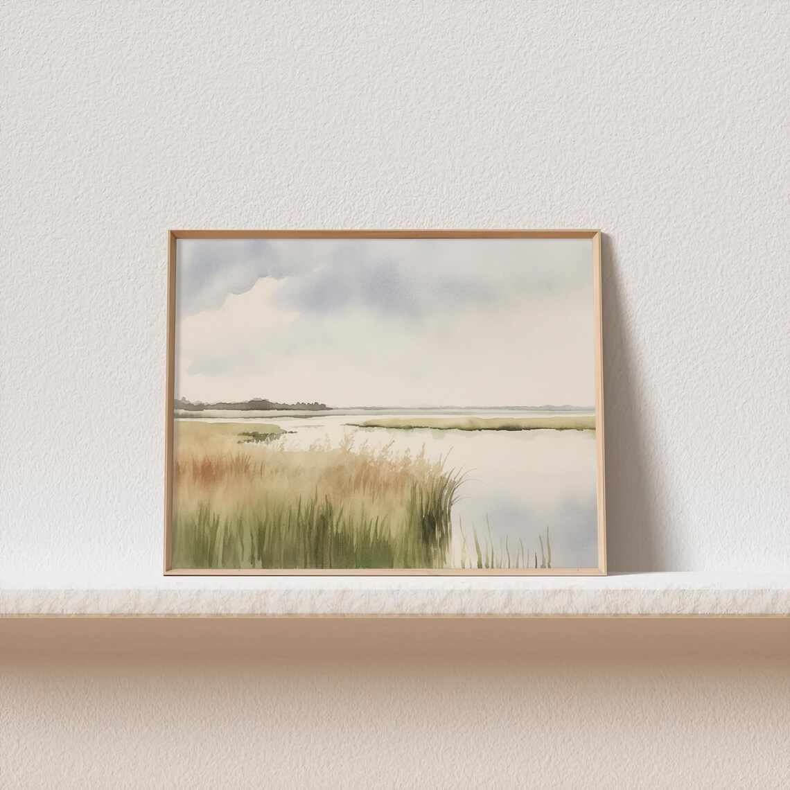 Charleston Lowcountry Marsh Watercolor Art Print - Image 2