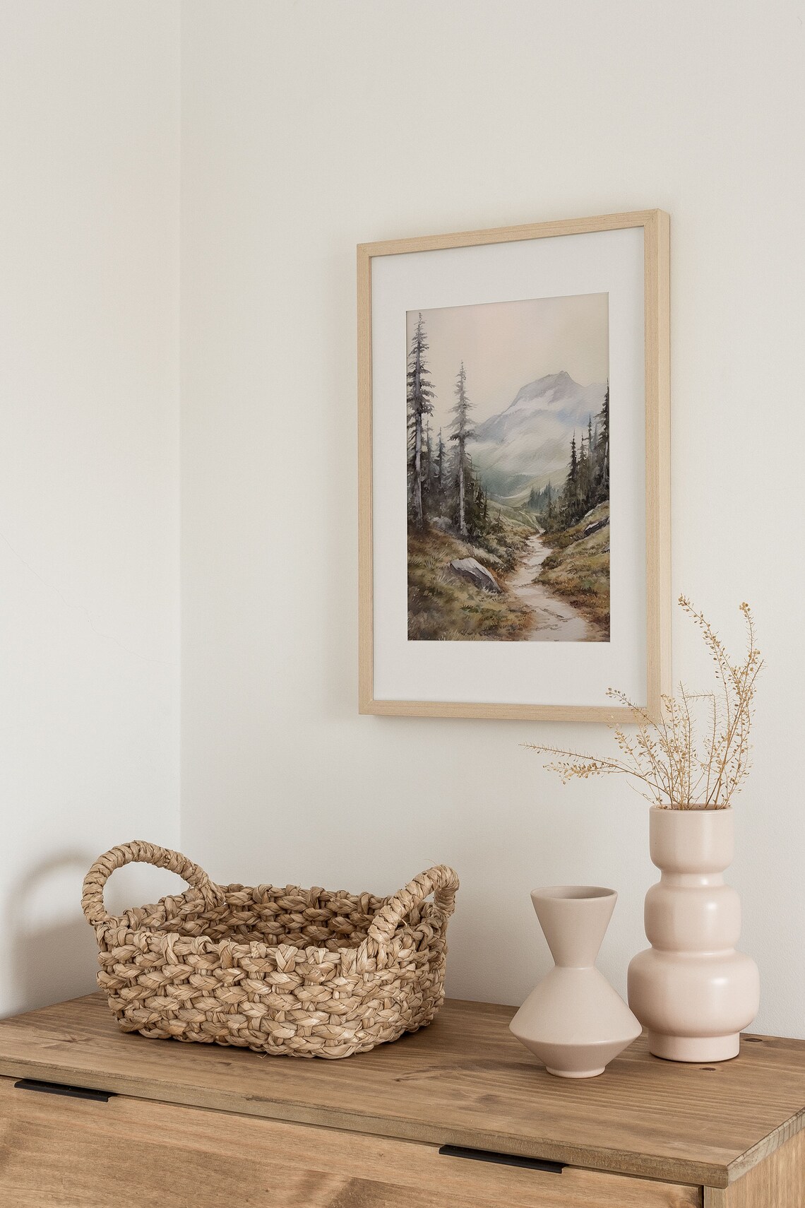 Mt Baker Watercolor Art Print, North Cascades Trail - Image 2