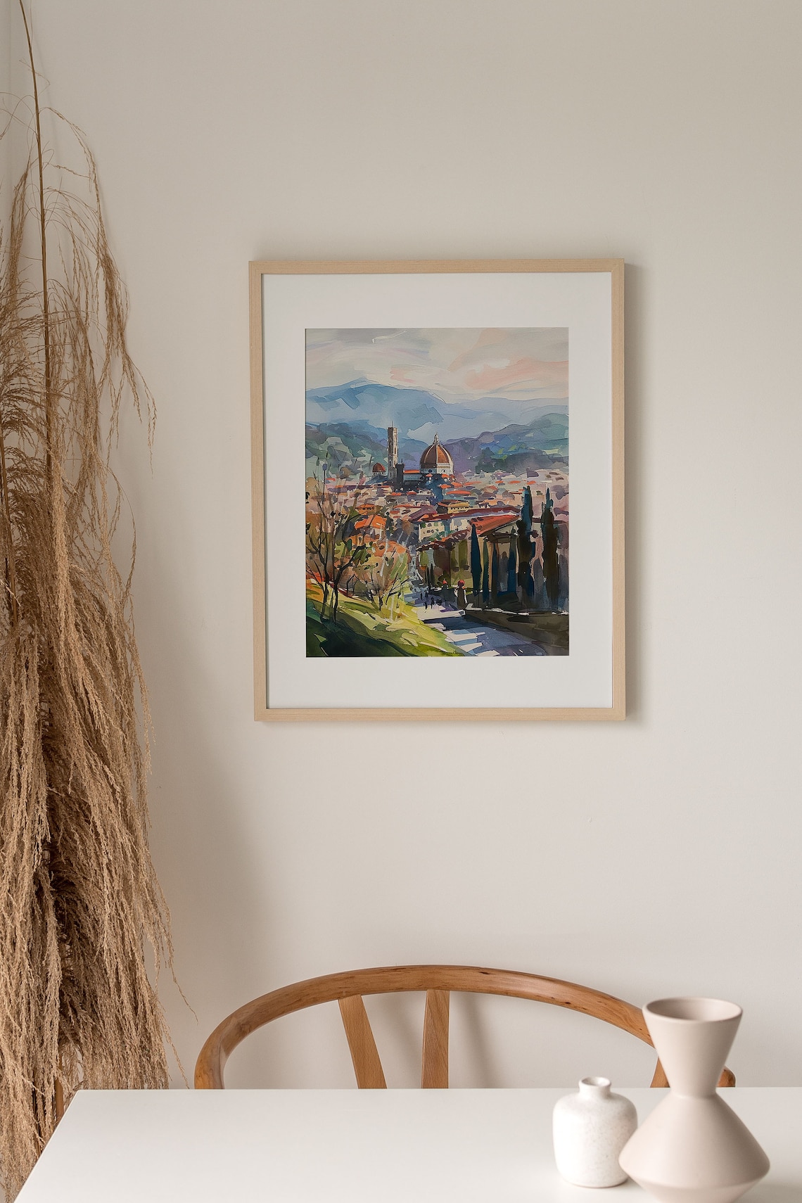 Florence Watercolor Art Print, Italian Skyline - Image 3